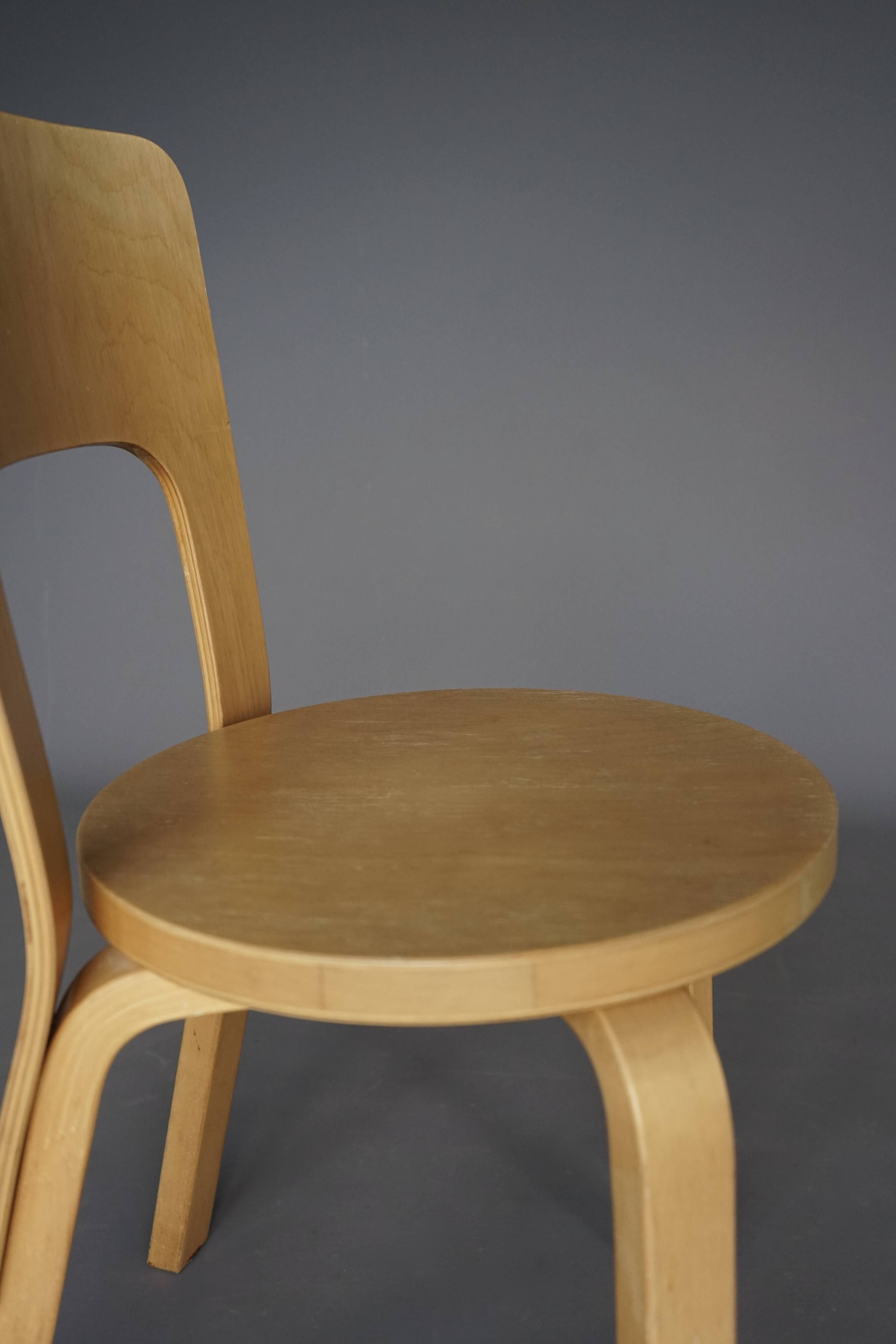 Model 66 chair by Alvar Aalto for Artek, 1980's