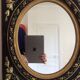 Miroir Ancien Napoleon III 39,5 x 45,5 cm