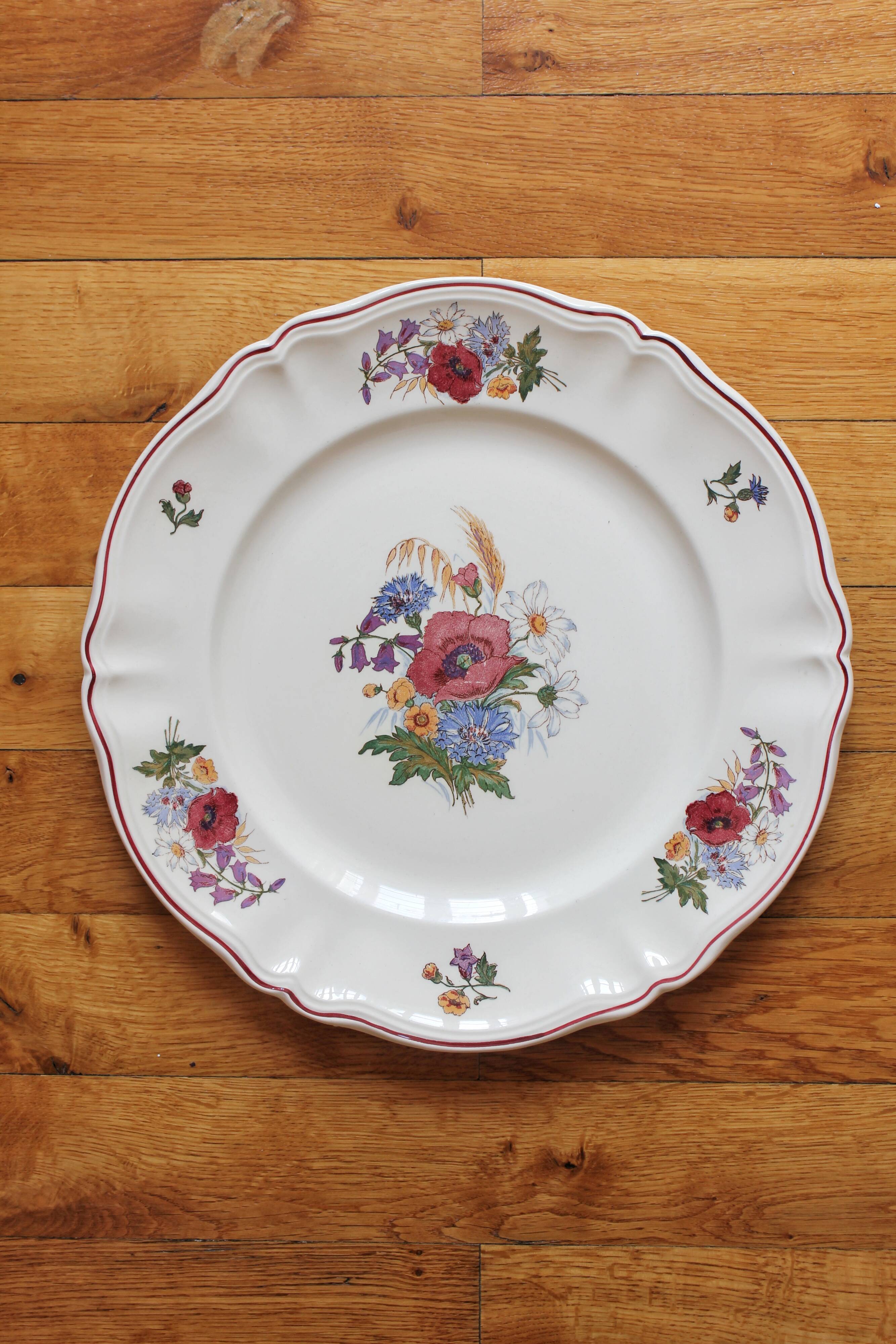 Round earthenware dish "Agreste" Sarreguemines