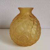 Vase frosted glass ball