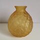 Vase boule en verre dépoli