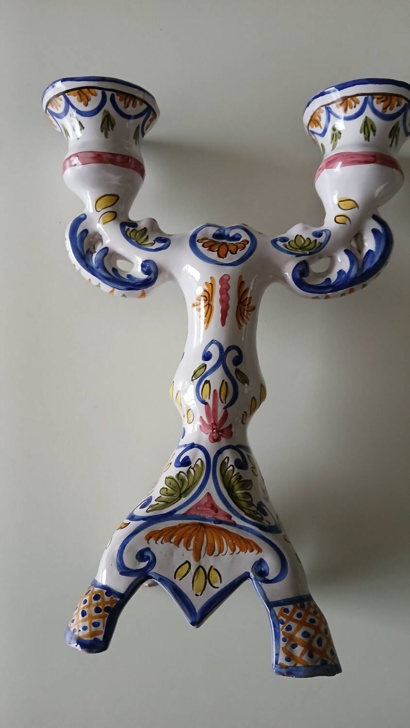 Double candlestick signed MF