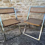 Italian cane folding chairs