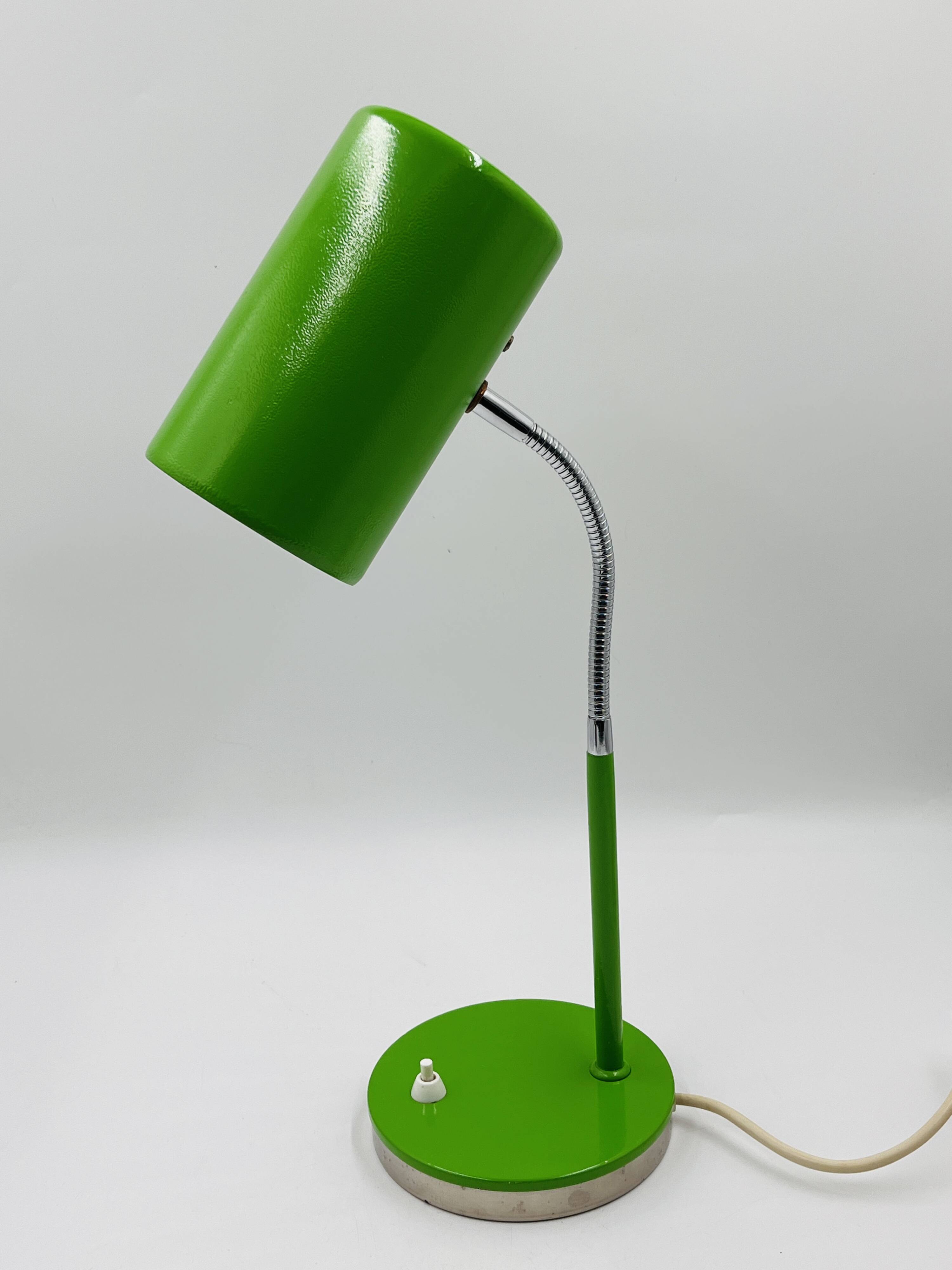 Green designer desk lamp