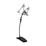 Brutalist sculptural wrought iron Dragon floor lamp, France