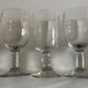 Set de 6 verres de table à pied mi 19e assortis