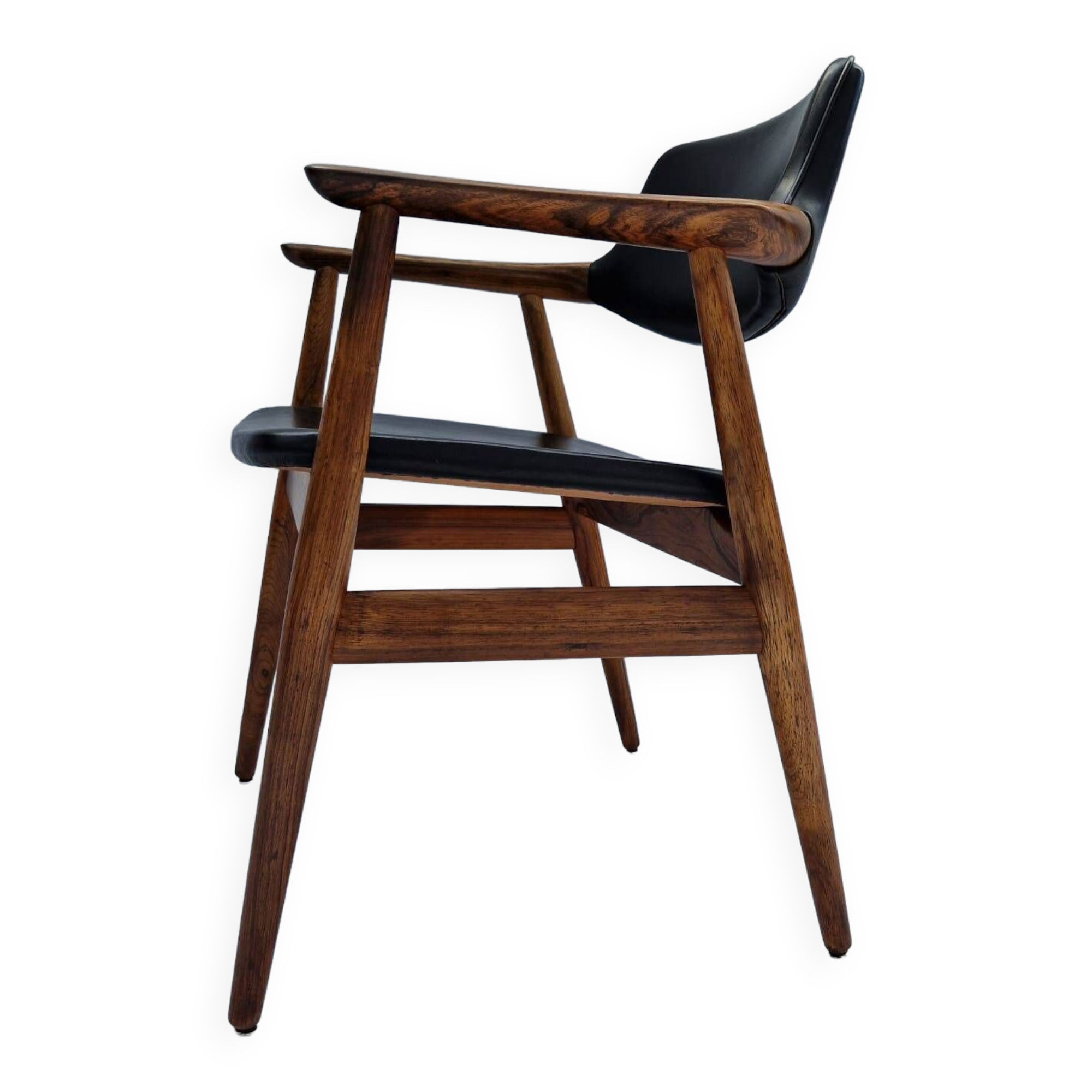 Erik Kirkegarrd teak office chair for Stolefabrik / Povl Dinesen, Denmark