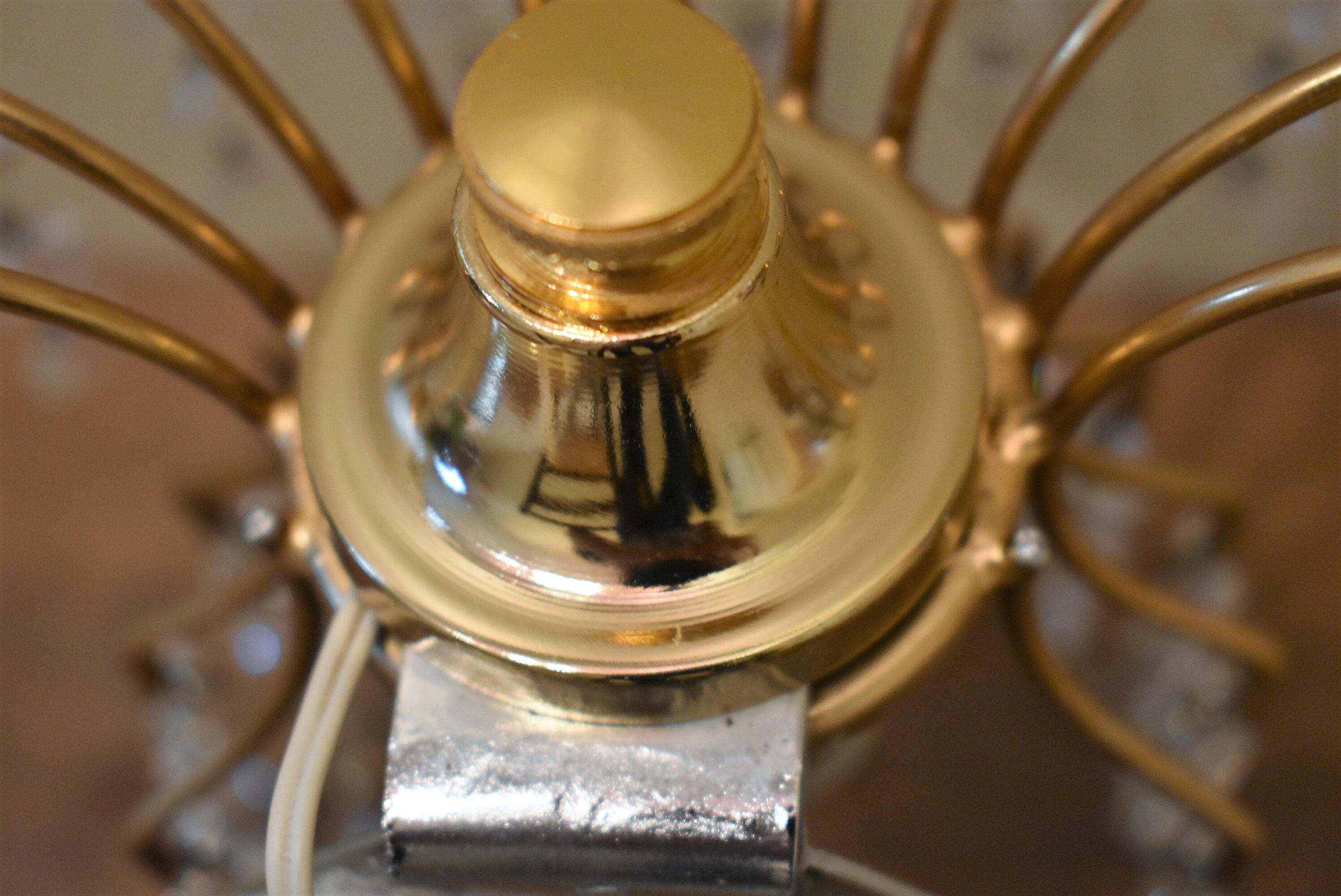 Pair of vintage tassel wall light