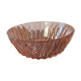 Vintage pink glass bowl
