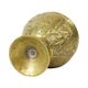 Old Brass Cup Goblet with Lid Mythical Figure 14cm