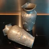 Art nouveau vases signed Ermenault
