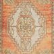 Hand-knotted Small Rug. Vintage Door Mat. Turkish Wool Seat Cover. Entryway Mat. Kitchen Rug