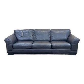 Modern 3-seater leather sofa rochebobois