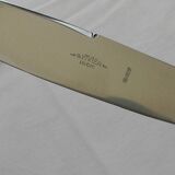 Lot de 12 couteaux manche en métal argenté lame inox G. VIVIER.