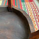 Table d'appoint, guéridon en marqueterie de bois