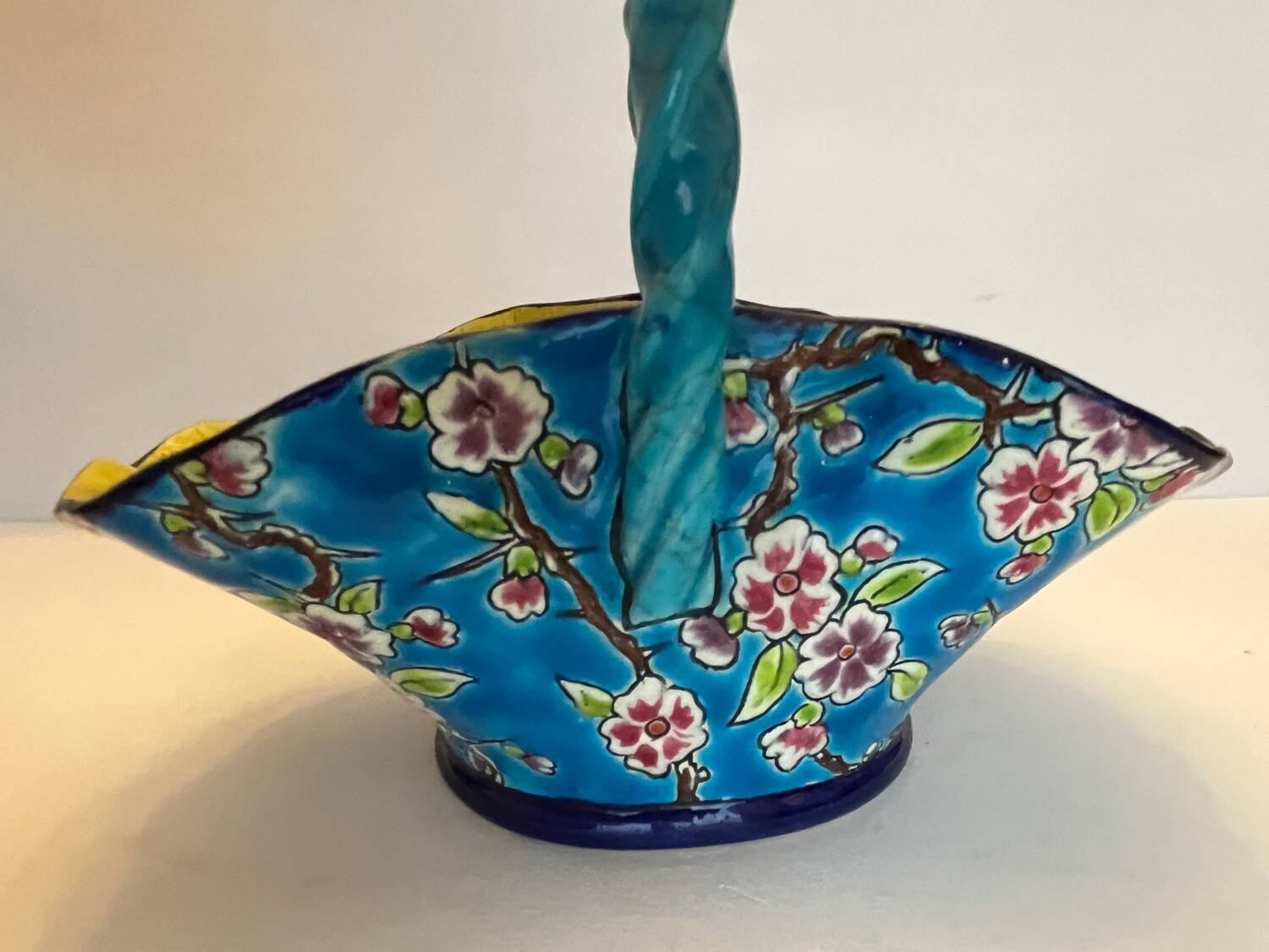 Longwy enamel basket