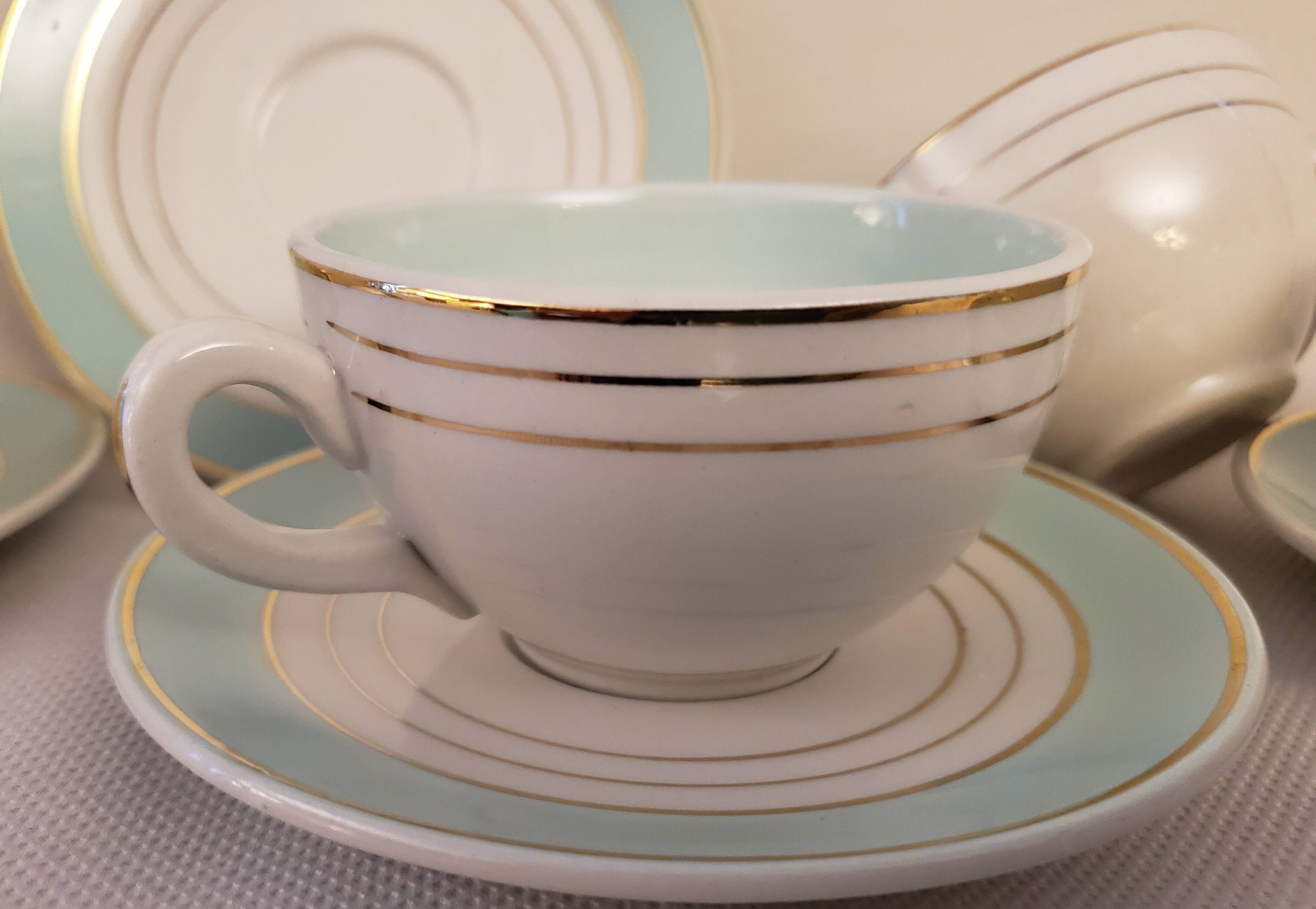 50's opaque porcelain cups