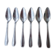 Set of 6 spoons with melon, avocado, grapefruit in Stainless steel Delinox
