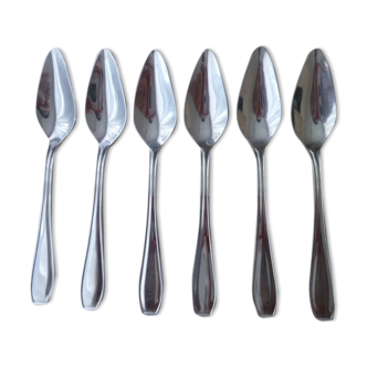 Set of 6 spoons with melon, avocado, grapefruit in Stainless steel Delinox
