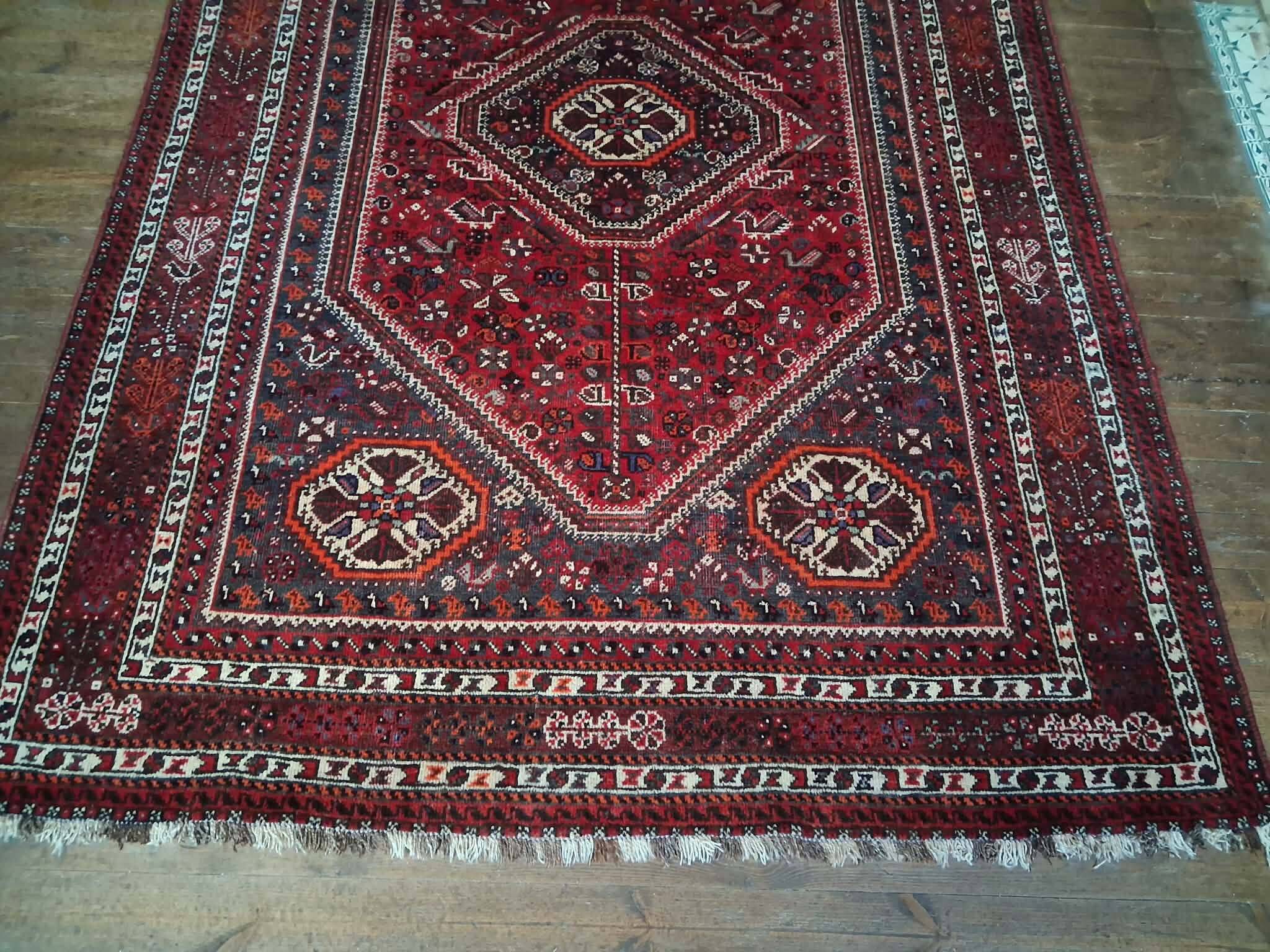 Tapis Persan Qashqaï fait main 316x220cm