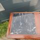 Bedside console old marble top Louis XVI style