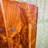 Art decó vintage Brocante burr walnut compactum wardrobe 1920-1930