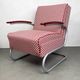 Thonet S-411 Armchair "Red & White"