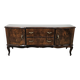 Chippendale walnut burl vanity, 1940