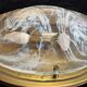 Large Hillebrand ceiling light in Murano glass and brass – 1970s