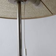 Teak and fiberglass lamp