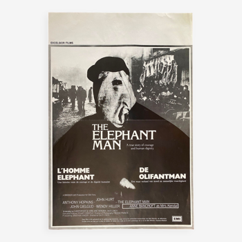 Affiche cinéma originale "Elephant Man" David Lynch 36x54cm 1980