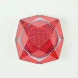 Diamond-Shaped Murano Glass Ashtray/Vide Poche by Flavio Poli for Seguso
