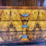 Art deco dining room sideboard in briar with upstand, 1940s