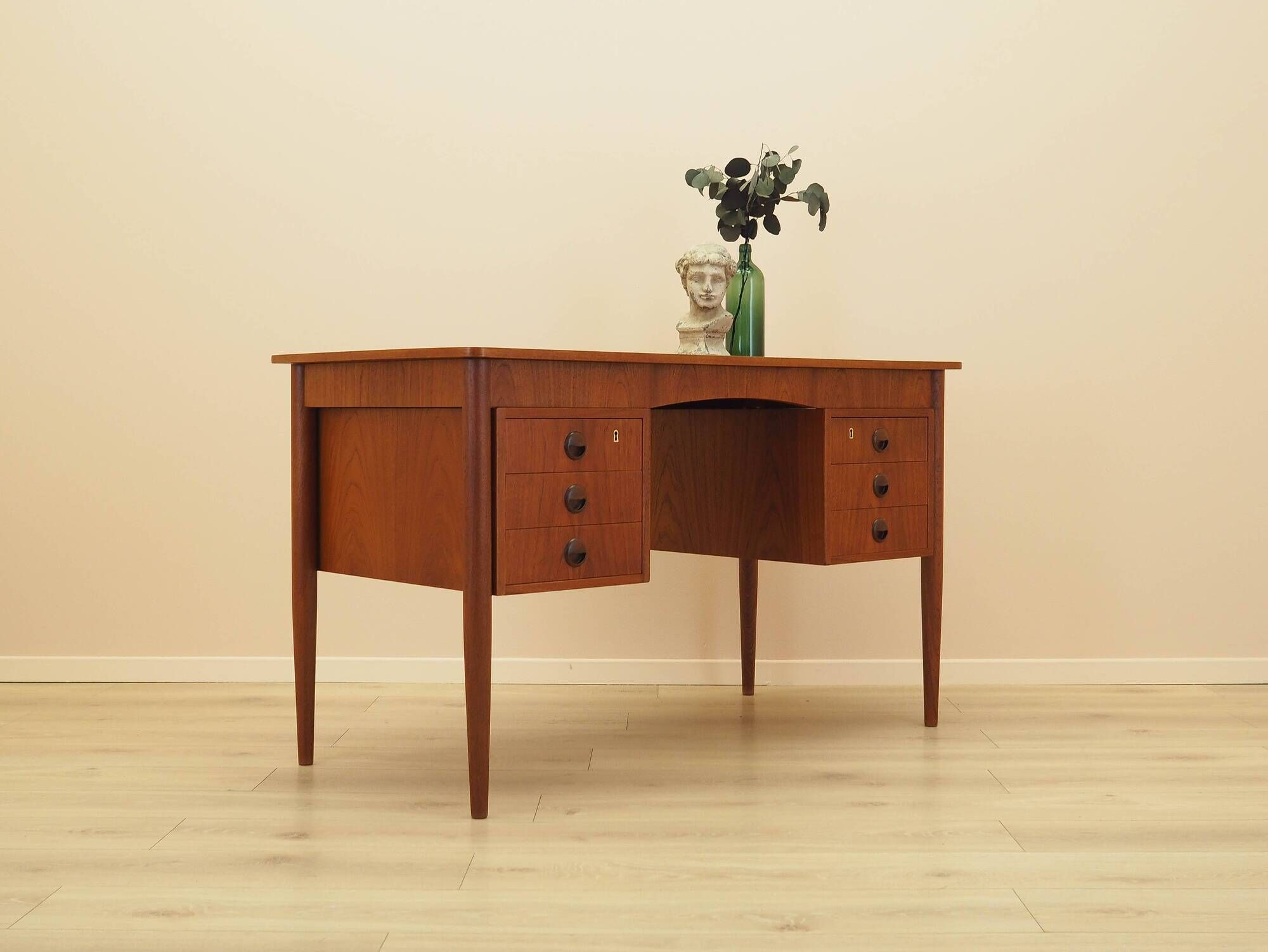 Teak desk, Danish design, 1970s, made in Denmark