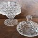Sweet jar or glass sugar bowl