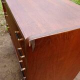 Commode ancienne vintage avec pieds compas bois