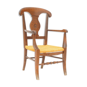 Fauteuil paillé enfant