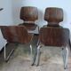 Ensemble de 4 chaises Kusch+Co Flötotto, années 1960.