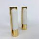 Hollywood Regency Set of 2 Brass and Opaline Glass Scones from Glashütte Limburg, 1970s