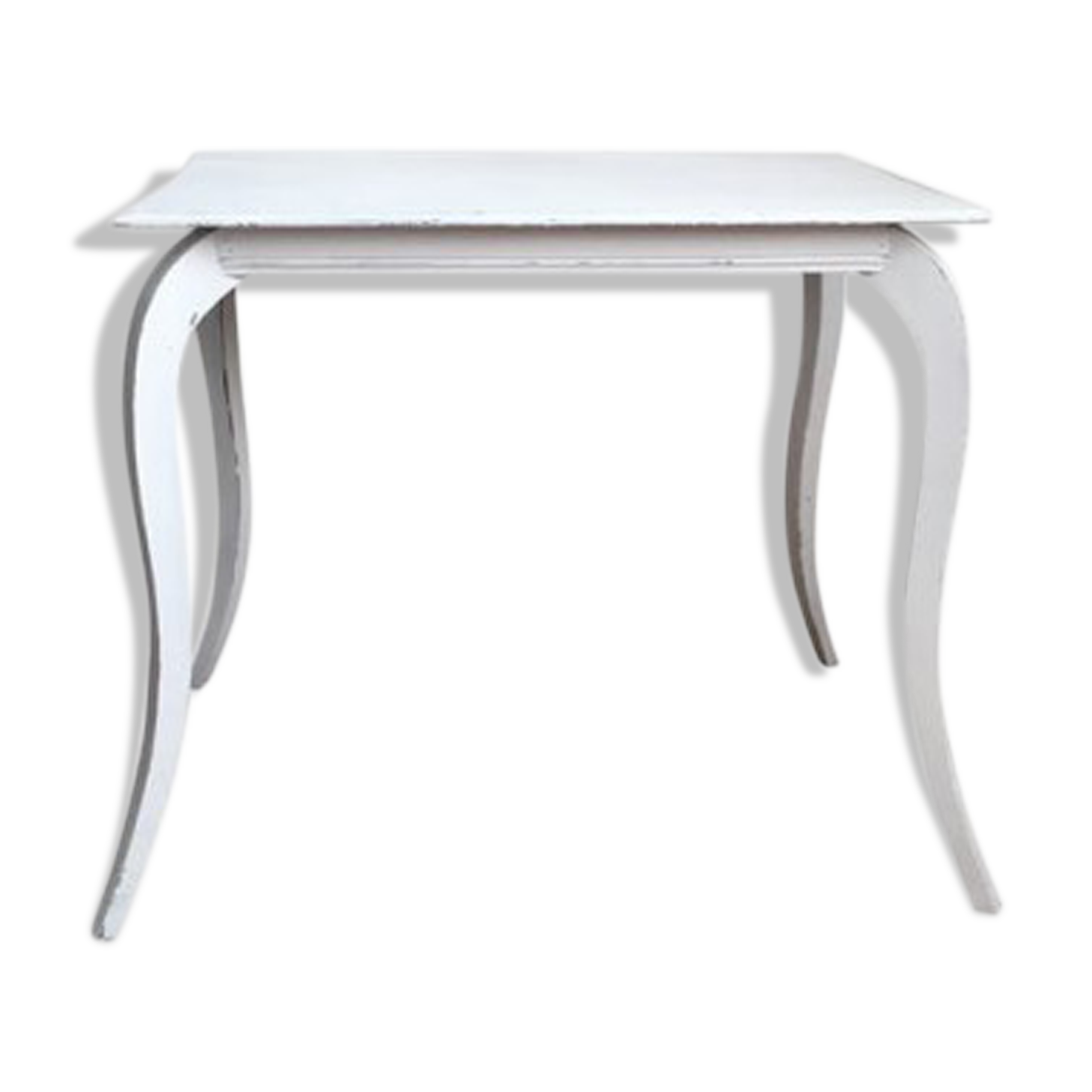 Shabby white patina console table