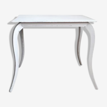 Shabby white patina console table