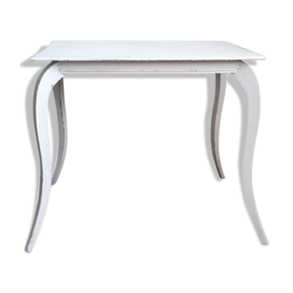 Table console patine blanche Shabby