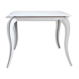 Table console patine blanche Shabby