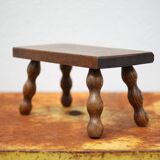 Wooden stool, small beaded foot stool, plant holder
