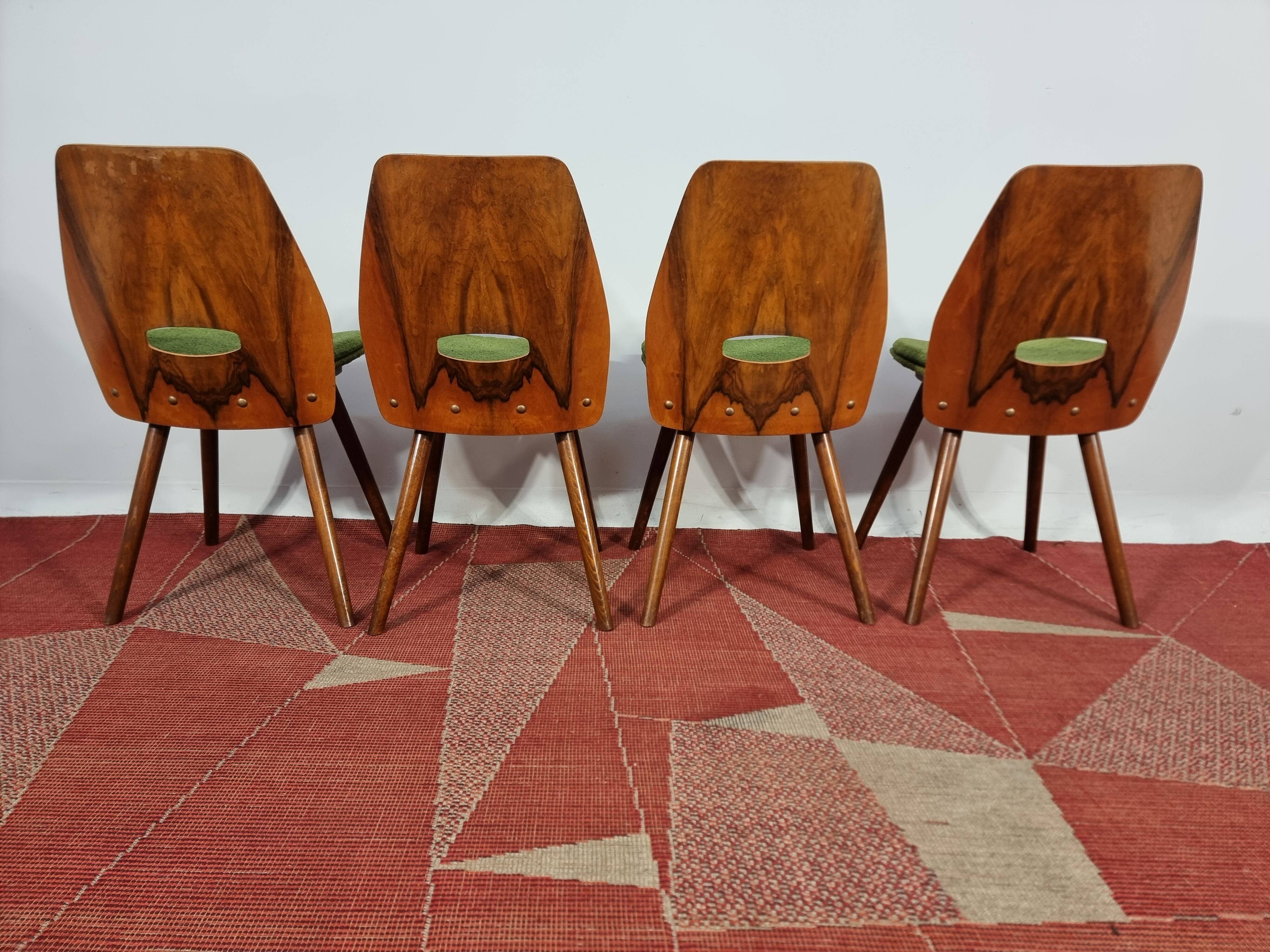 Vintage Dining Chairs 1970s, Set of 4