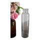 Vase Antique bottle Clear glass fine bubbles vase