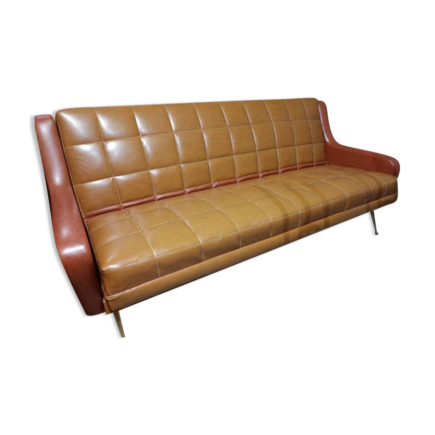 Canapé matelassé vintage