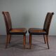 Set of 5 sheepskin dining chairs