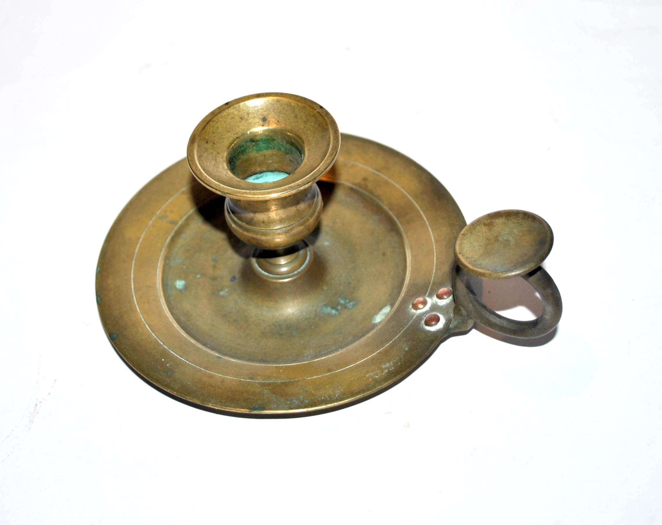 Bronze hand candle holder