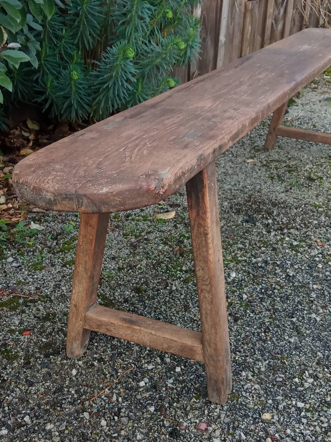 Banc de ferme ancien en chêne